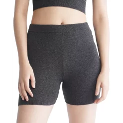 New โจ Calvin Klein Sweater Lounge Sleep Shorts Charcoal Heather ๐