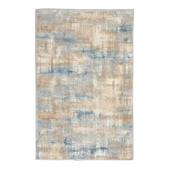 Deals 🧨 Calvin Klein CK950 Rush Area Rug, 3' X 5' Ivory/blue ⌛