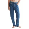 Buy 🌟 Calvin Klein Standards Stone Indigo Selvedge Straight Fit 👖 Jeans In Harbor Blue 🧨