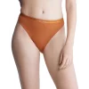Buy 🎉 Calvin Klein Pure Ribbed High Leg 👙 Bikini Caramel Brown ✔️