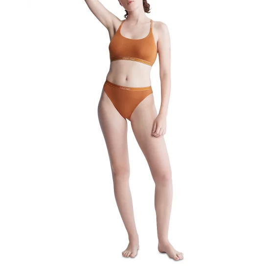 Buy ๐ Calvin Klein Pure Ribbed High Leg ๐ Bikini Caramel Brown โ๏ธ 4 Buy ๐ Calvin Klein Pure Ribbed High Leg ๐ Bikini Caramel Brown โ๏ธ - Image 4