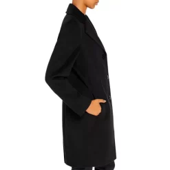 Hot Sale 👏 Calvin Klein Mid-Length 🧥 Coat Black 😀 -Outlet Calvin Klein Store unnamed file 11