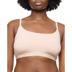 Wholesale ⭐ Calvin Klein Form To Body Unlined Bralette 🩴 Sandalwood 😍