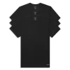 Promo ✨ Calvin Klein Short-Sleeve Crewneck Tee - Pack Of 3 Black 🛒