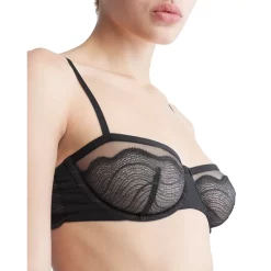 Best Pirce 🔥 Calvin Klein Unlined Graphic Lace Balconette Bra Black 🎁 -Outlet Calvin Klein Store unnamed file 1187