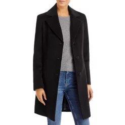 Hot Sale 👏 Calvin Klein Mid-Length 🧥 Coat Black 😀 -Outlet Calvin Klein Store unnamed file 12