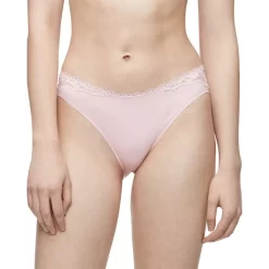 Deals 💯 Calvin Klein Seductive Comfort Lotus Floral 👙 Bikini Pink Shell ⌛