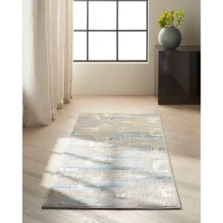 Deals 😍 Calvin Klein CK950 Rush Runner Area Rug, 2'3 X 7' Ivory/blue 🎉 -Outlet Calvin Klein Store unnamed file 1270