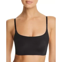 Wholesale 🔔 Calvin Klein Invisibles Comfort Lightly Lined Retro Bralette Black 🔔