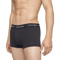 Buy 🎁 Calvin Klein Cotton Stretch Moisture Wicking Low Rise Trunks, Pack Of 3 Olive/gentle/red Carpet 🌟