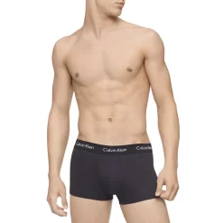 Buy 🎁 Calvin Klein Cotton Stretch Moisture Wicking Low Rise Trunks, Pack Of 3 Olive/gentle/red Carpet 🌟 -Outlet Calvin Klein Store unnamed file 144
