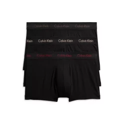 Buy 🎁 Calvin Klein Cotton Stretch Moisture Wicking Low Rise Trunks, Pack Of 3 Olive/gentle/red Carpet 🌟 -Outlet Calvin Klein Store unnamed file 149