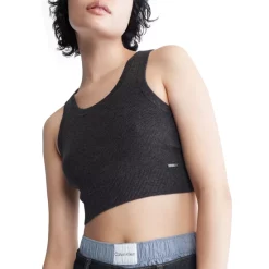 Budget โ๏ธ Calvin Klein Sweater Lounge Tank Top Charcoal Heather ๐