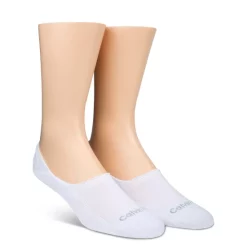 Best Sale ✨ Calvin Klein Low Cut Cushion Sole 🧦 Socks, Pack Of 2 White 🥰