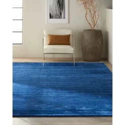 Best Pirce ✔️ Calvin Klein CK18 Lunar Area Rug, 5'6" X 7'5" Klein Blue 🎉 -Outlet Calvin Klein Store unnamed file 1742