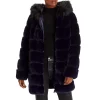 Cheapest 👍 Calvin Klein Faux Fur Jacket Navy ⌛