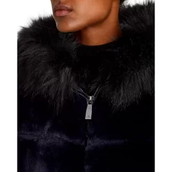 Cheapest 👍 Calvin Klein Faux Fur Jacket Navy ⌛ -Outlet Calvin Klein Store unnamed file 184