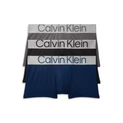 Discount 🧨 Calvin Klein Low Rise Trunk, Pack Of 3 Blue/black/lavender ⭐