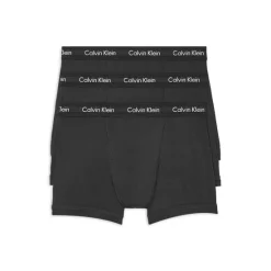 Discount 🔔 Calvin Klein Cotton Stretch Moisture Wicking Boxer Briefs, Pack Of 3 White 😀