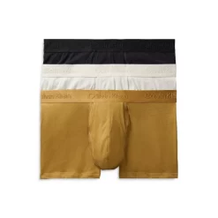 Best reviews of ๐ Calvin Klein Standards Trunks, Pack Of 3 Black/olive/white ๐