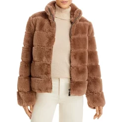 Brand new 😀 Calvin Klein Faux Fur Jacket Dark Camel ❤️