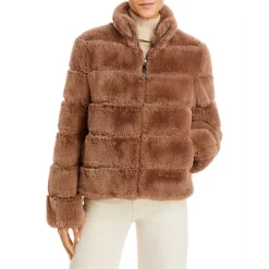 Brand new 😀 Calvin Klein Faux Fur Jacket Dark Camel ❤️ -Outlet Calvin Klein Store unnamed file 292
