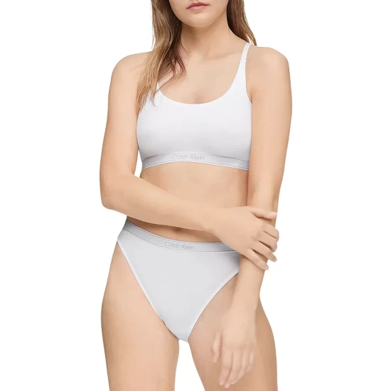 Deals ⌛ Calvin Klein Pure Ribbed High Leg 👙 Bikini Honey Almond ⭐ 4 Deals ⌛ Calvin Klein Pure Ribbed High Leg 👙 Bikini Honey Almond ⭐ - Image 4