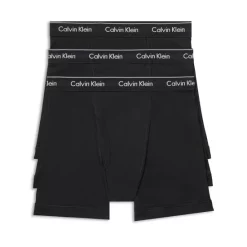 Best Sale 🔔 Calvin Klein Cotton Boxer Briefs, Pack Of 3 Black 👏