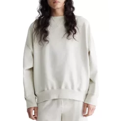 Cheap ✨ Calvin Klein Standards Cotton Blend Fleece Relaxed Fit Crewneck Sweatshirt Nettle 🌟 -Outlet Calvin Klein Store unnamed file 421