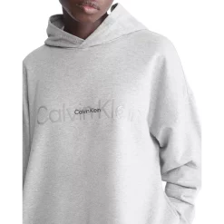 Coupon 💯 Calvin Klein Embossed Icon Lounge Hoodie Grey Heather 👏 -Outlet Calvin Klein Store unnamed file 443