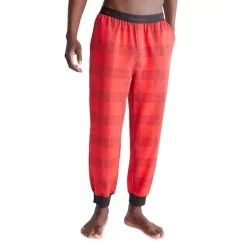 Best Pirce 🥰 Calvin Klein Modern Holiday Textured Plaid Classic Fit Pajama Joggers 👏