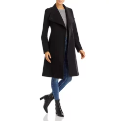 Outlet ❤️ Calvin Klein Stand Collar 🧥 Coat Black 👍