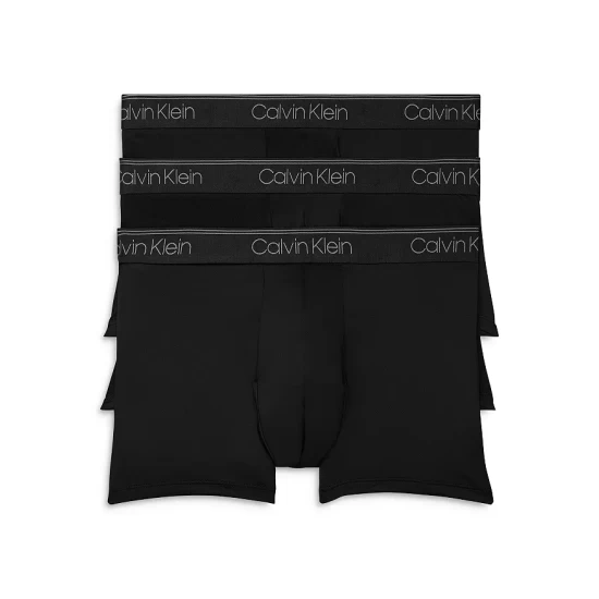 Wholesale 🎁 Calvin Klein Microfiber Stretch Wicking Low Rise Trunks, Pack Of 3 Black 🥰 2 Wholesale 🎁 Calvin Klein Microfiber Stretch Wicking Low Rise Trunks, Pack Of 3 Black 🥰 - Image 2