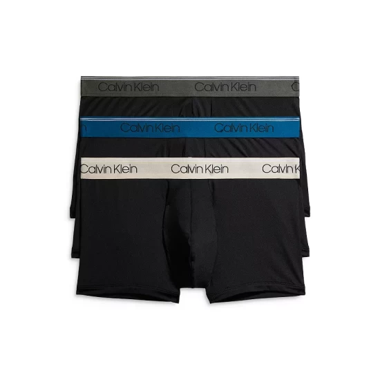 Wholesale 🎁 Calvin Klein Microfiber Stretch Wicking Low Rise Trunks, Pack Of 3 Black 🥰 5 Wholesale 🎁 Calvin Klein Microfiber Stretch Wicking Low Rise Trunks, Pack Of 3 Black 🥰 - Image 5