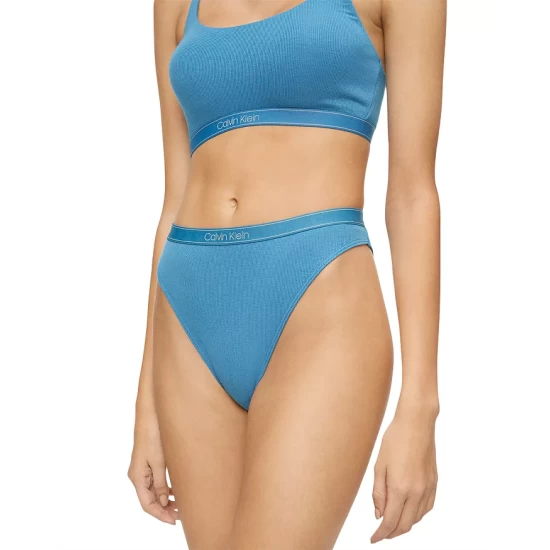 Best Sale ๐งจ Calvin Klein Pure Ribbed High Leg ๐ Bikini Tapestry Teal ๐ 3 Best Sale ๐งจ Calvin Klein Pure Ribbed High Leg ๐ Bikini Tapestry Teal ๐ - Image 3