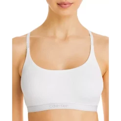 Deals 👍 Calvin Klein Pure Ribbed Unlined Bralette White 🎉 -Outlet Calvin Klein Store unnamed file 615
