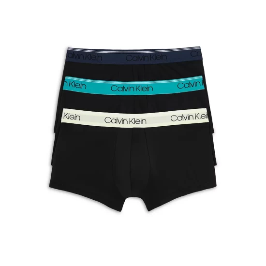 Wholesale 🎁 Calvin Klein Microfiber Stretch Wicking Low Rise Trunks, Pack Of 3 Black 🥰 7 Wholesale 🎁 Calvin Klein Microfiber Stretch Wicking Low Rise Trunks, Pack Of 3 Black 🥰 - Image 7
