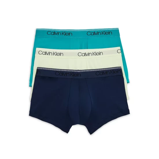 Wholesale 🎁 Calvin Klein Microfiber Stretch Wicking Low Rise Trunks, Pack Of 3 Black 🥰 8 Wholesale 🎁 Calvin Klein Microfiber Stretch Wicking Low Rise Trunks, Pack Of 3 Black 🥰 - Image 8