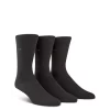 Hot Sale 😉 Calvin Klein Men's Combed Flat Knit Sock, Pack Of 3 Black ⭐