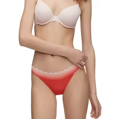 Cheap 😍 Calvin Klein Lace Trim 👙 Bikini Vermillion Brown 😍