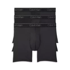 Coupon ๐ Calvin Klein Microfiber Stretch Wicking Boxer Briefs, Pack Of 3 Black ๐