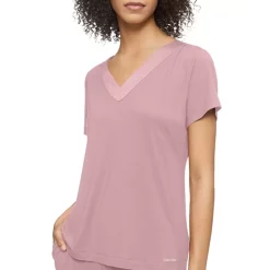 Top 10 🌟 Calvin Klein Ultra Soft Sleep Tee Pink Satin ⭐