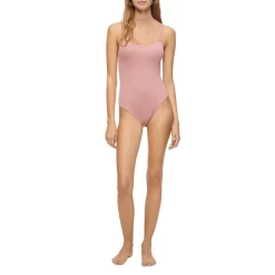 Flash Sale โจ Calvin Klein Pure Ribbed Bodysuit Red Grape ๐