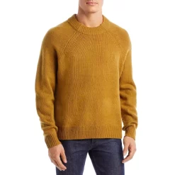 Outlet 🧨 Calvin Klein Regular Fit Merino Wool Crewneck Sweater Bronzed Orange ⌛ -Outlet Calvin Klein Store unnamed file 723