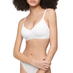 Best deal 🎁 Calvin Klein Pure Ribbed Lightly Lined Bralette Black 🔔 -Outlet Calvin Klein Store unnamed file 751