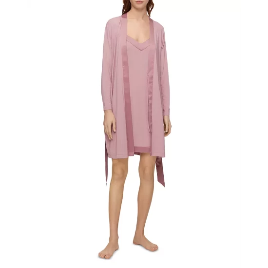 Hot Sale ๐ Calvin Klein Satin Trim Chemise Pink Satin ๐ 1 Hot Sale ๐ Calvin Klein Satin Trim Chemise Pink Satin ๐