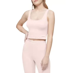 Cheapest โญ Calvin Klein Pure Ribbed Cropped Tank Barely Pink ๐