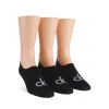 Coupon 👏 Calvin Klein Logo No Show Liner 🧦 Socks, Pack Of 3 Black 🎉