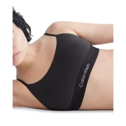 Hot Sale 🧨 Calvin Klein Embossed Icon Cotton Unlined Bralette Black 🔔 -Outlet Calvin Klein Store unnamed file 813