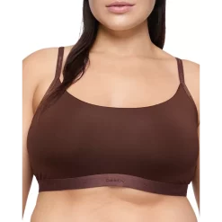 Budget 😉 Calvin Klein Form To Body Unlined Bralette Umber 🔥